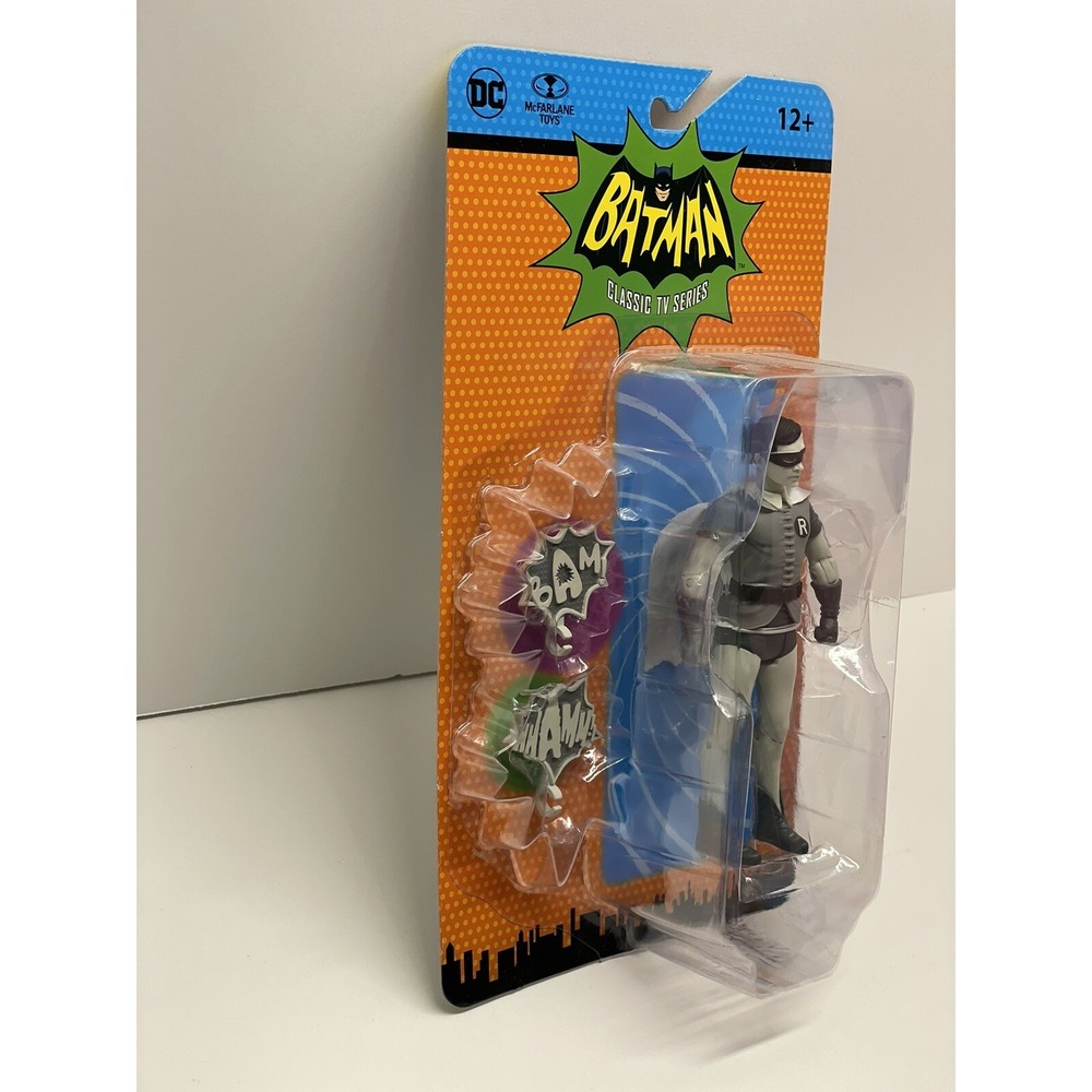 Mcfarlane Classic TV 1966 DC Batman Black & White Robin New! (2022) - Picture 3 of 5